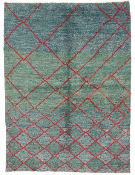 Rug Gabbeh Fine Persia 153x204 Petrol Blue