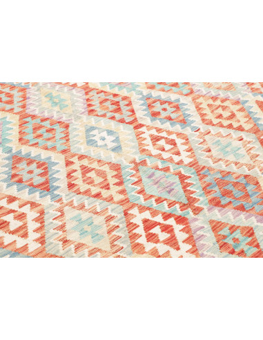 Rug Killim 214x296 Cream Coral Orange