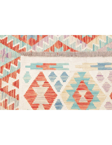 Rug Killim 214x296 Cream Coral Orange