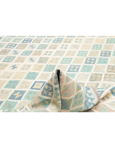 Rug Killim 202x300 Light Blue Turquoise And Neu