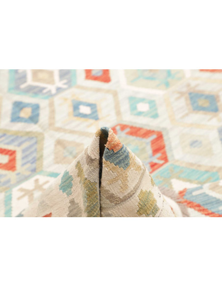 Rug Kilim Afghanistan 201x297 Cream Light Blue