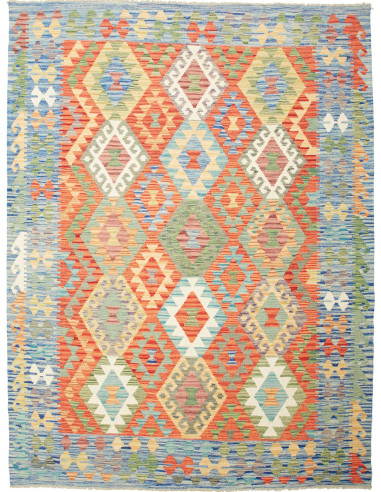 Rug Kilim Afghanistan maroon brown 179x239