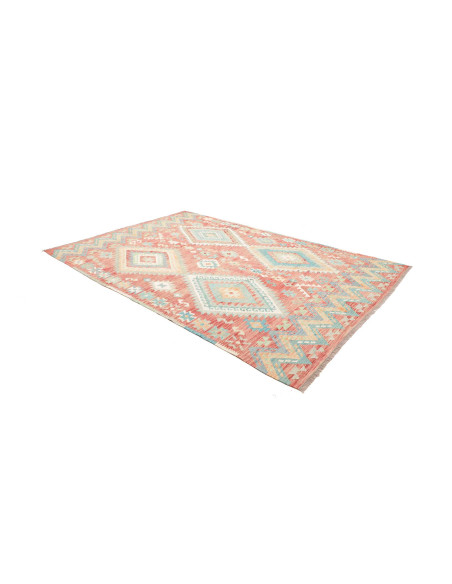 Tappeto Kilim Afghanistan 204x299 Rosa Terracot