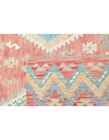Tappeto Kilim Afghanistan 204x299 Rosa Terracot