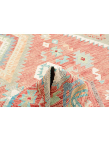 Tappeto Kilim Afghanistan 204x299 Rosa Terracot