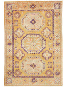 Tappeto Kazak Co Afgahnistan 100x147 Giallo Zaf