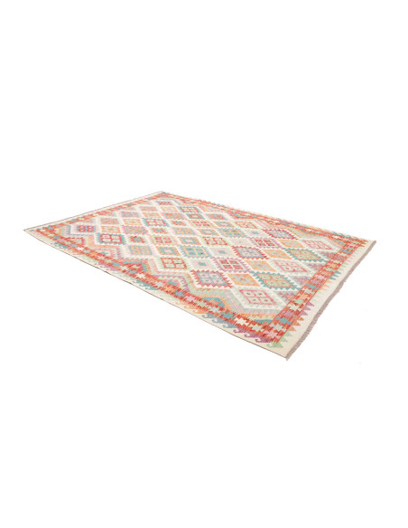Tappeto Kilim Afghanistan 211x301 Crema Turches