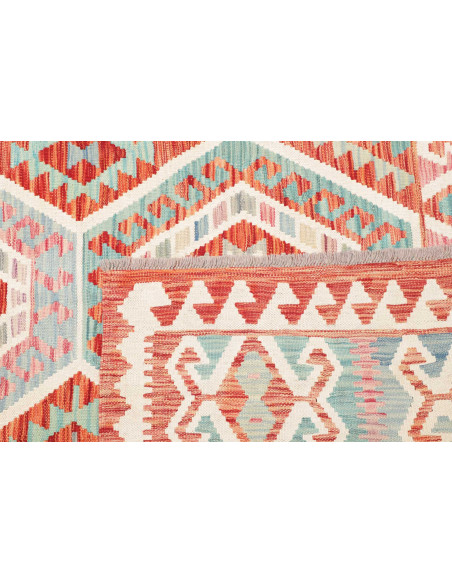 Rug Kilim Afghanistan 180x240 Terracotta Teal