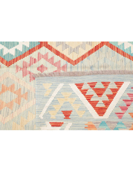 Tappeto Kilim Afghanistan 178x247 Azzurro Coral