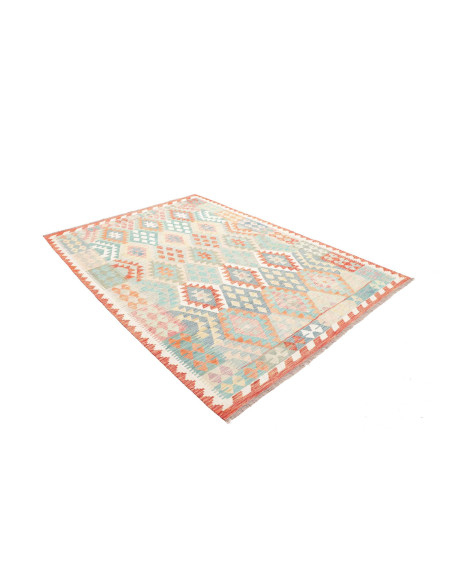 Rug Kilim Afghanistan 179x248 Light Blue Coral