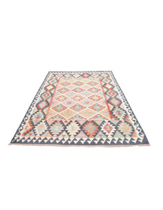 Tappeto Kilim Afghanistan 160x241 Blu Chiaro Ar 2