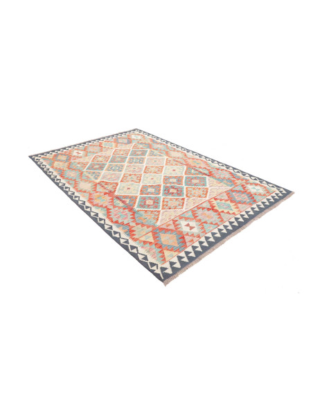 Tappeto Kilim Afghanistan 163x237 Blu Turchese