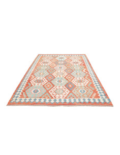 Rug Kilim Afghanistan 177x242 Terracotta Turquo 2