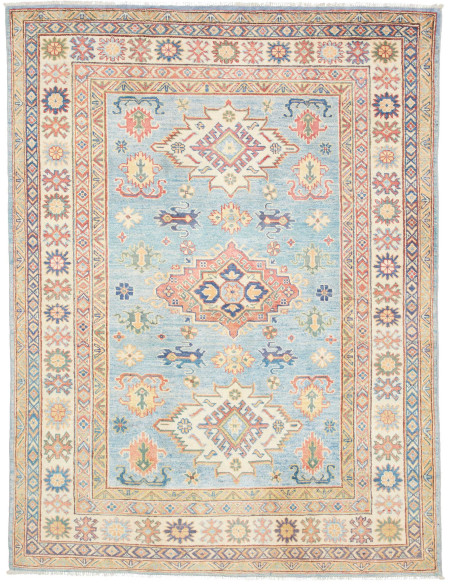 Tappeto Kazak Co Afgahnistan 154x201 Azzurro Ch