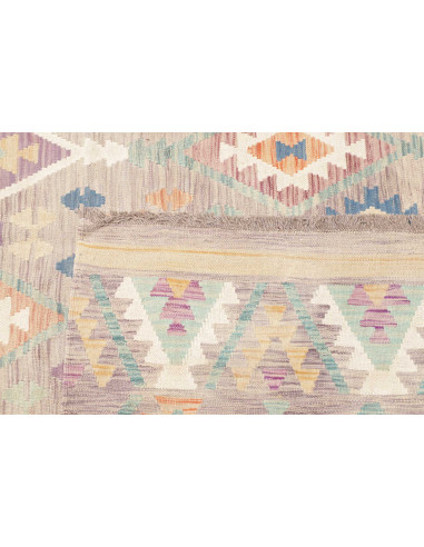 Tappeto Kilim Afghanistan 203x294 Greige Lavand