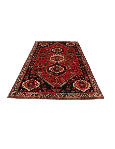 Rug Shiraz Fine Persia maroon yellow 160x267
