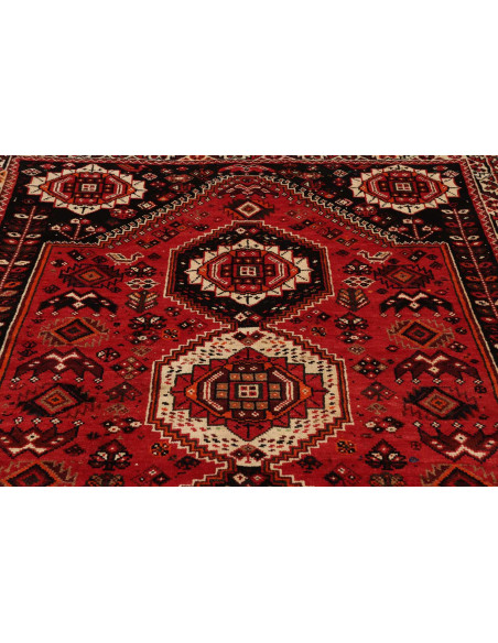 Rug Shiraz Fine Persia maroon yellow 160x267