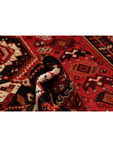 Rug Shiraz Fine Persia maroon yellow 160x267