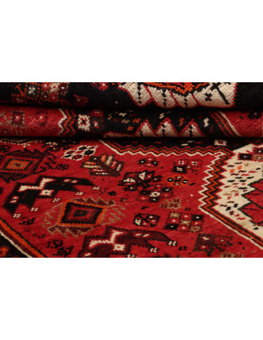 Rug Shiraz Fine Persia maroon yellow 160x267