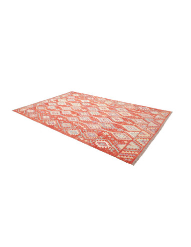 Rug Kilim Afghanistan 203x306 Terracotta Red Sk