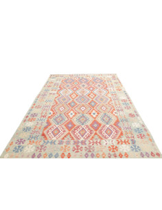 Tappeto Kilim Afghanistan 196x304 Verde Salvia 2