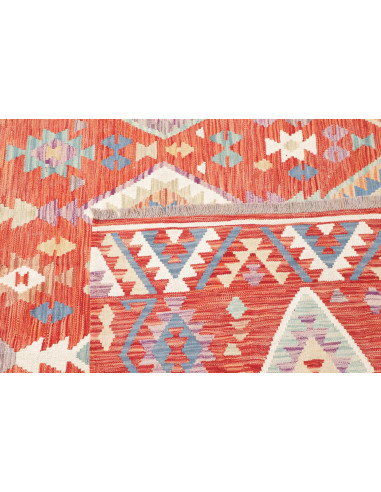 Rug Kilim Afghanistan 204x305 Terracotta Red Bu