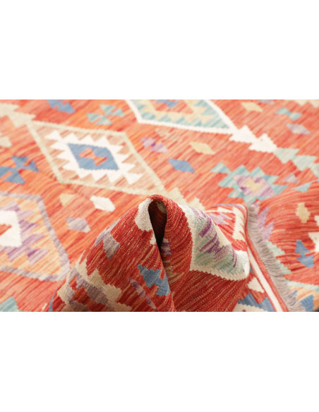 Rug Kilim Afghanistan 204x305 Terracotta Red Bu