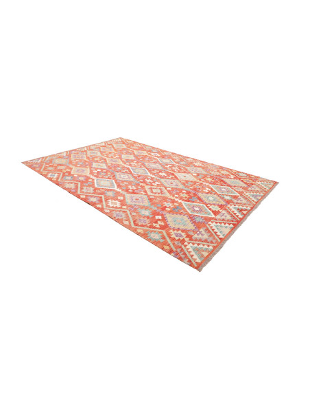Tappeto Kilim Afghanistan 203x298 Arancio Bruci