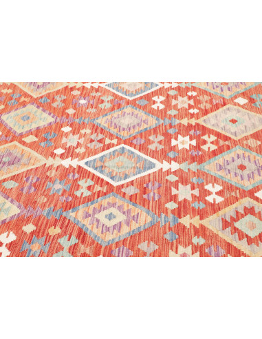 Tappeto Kilim Afghanistan 203x298 Arancio Bruci