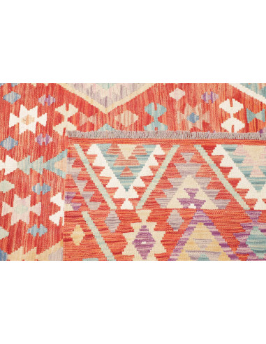 Tappeto Kilim Afghanistan 203x298 Arancio Bruci