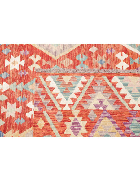 Tappeto Kilim Afghanistan 203x298 Arancio Bruci