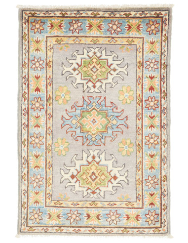 Rug Kazak Co 62x92 Grey-blue Pastel light Blue