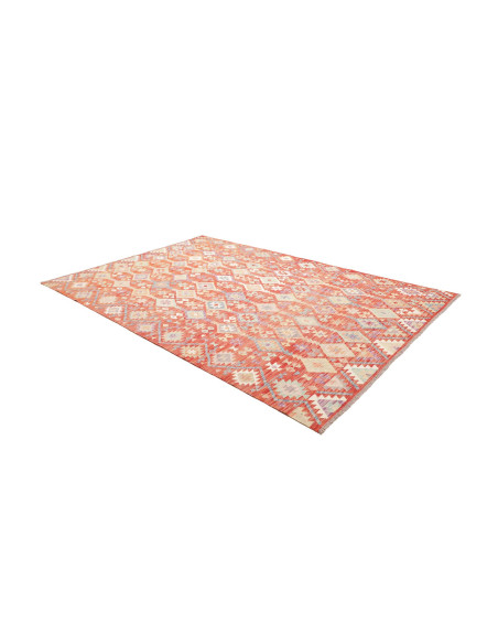 Rug Kilim Afghanistan 202x300 Terracotta Sky Bl