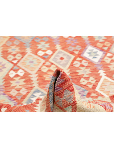Rug Kilim Afghanistan 202x300 Terracotta Sky Bl