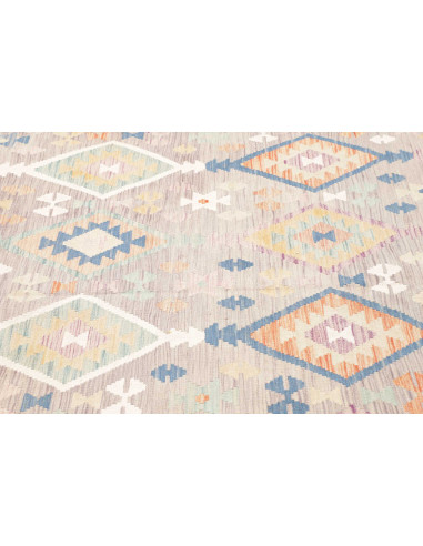 Rug Kilim Afghanistan 200x295 Lilac Grey Pastel