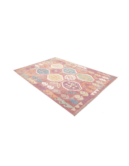 Tappeto Kilim Afghanistan 172x248 Rosa Antico A