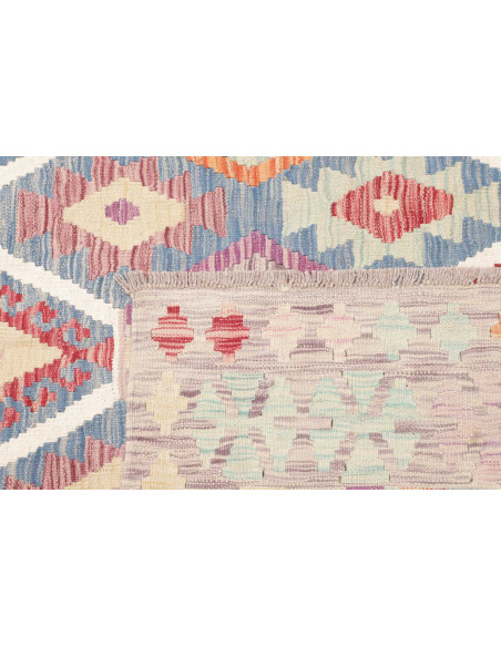 Rug Kilim Afghanistan 180x258 Lavender Grey Blu