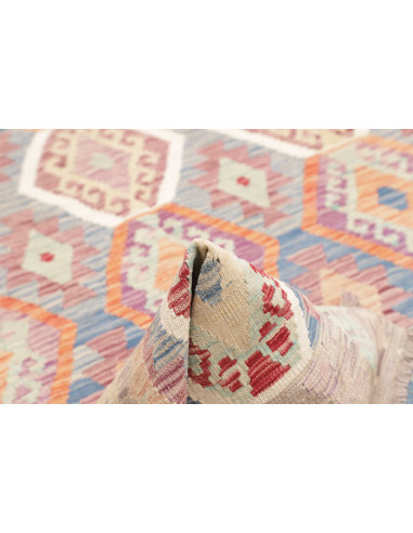 Rug Kilim Afghanistan 180x258 Lavender Grey Blu
