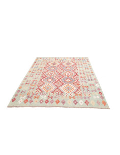 Rug Kilim Afghanistan 168x235 Mint Blue Red 2