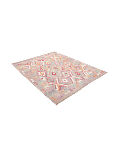 Tappeto Kilim Afghanistan 157x191 Grigio-lilla