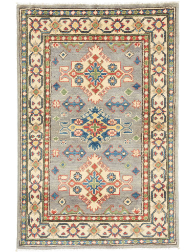 Tappeto Kazak Co Afgahnistan 81x127 Grigio-blu