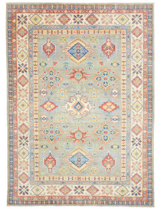 Tappeto Kazak Co Afgahnistan 199x281 Verde Salv