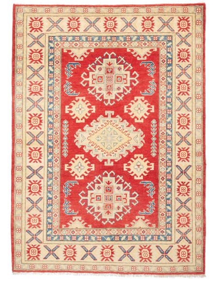 Rug Kazak Pakistan yellow red 130x181