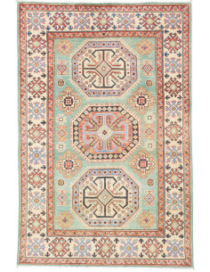 Rug Kazak Co 116x175 Aqua Green Terracotta