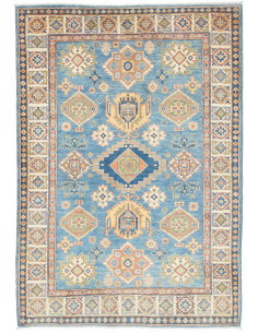 Tappeto Kazak Co Afgahnistan 123x176 Blu Turche