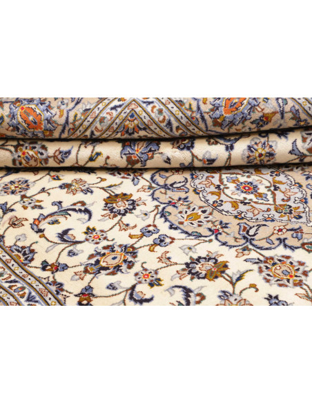 Kashan 204x298 Cm Kashan, Persia, Lana Cardata A Mano