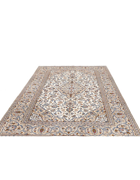 Kashan 196x293 Cm Kashan Persia Hand-carded Wool Cotton