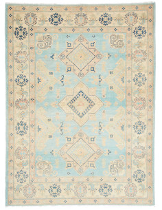 Rug Kazak Co 151x204 Sky Blue Cream