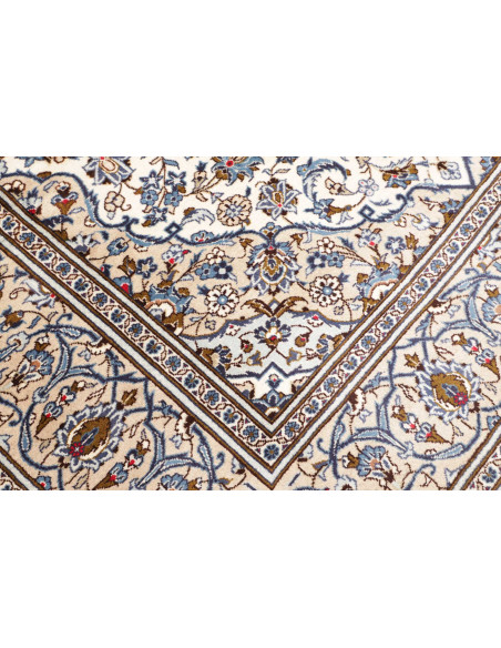 Kashan 196x293 Cm Kashan Persia Hand-carded Wool Cotton