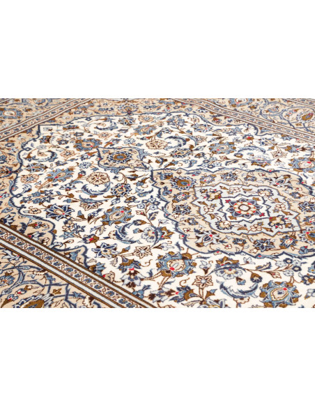 Kashan 196x293 Cm Kashan Persia Hand-carded Wool Cotton